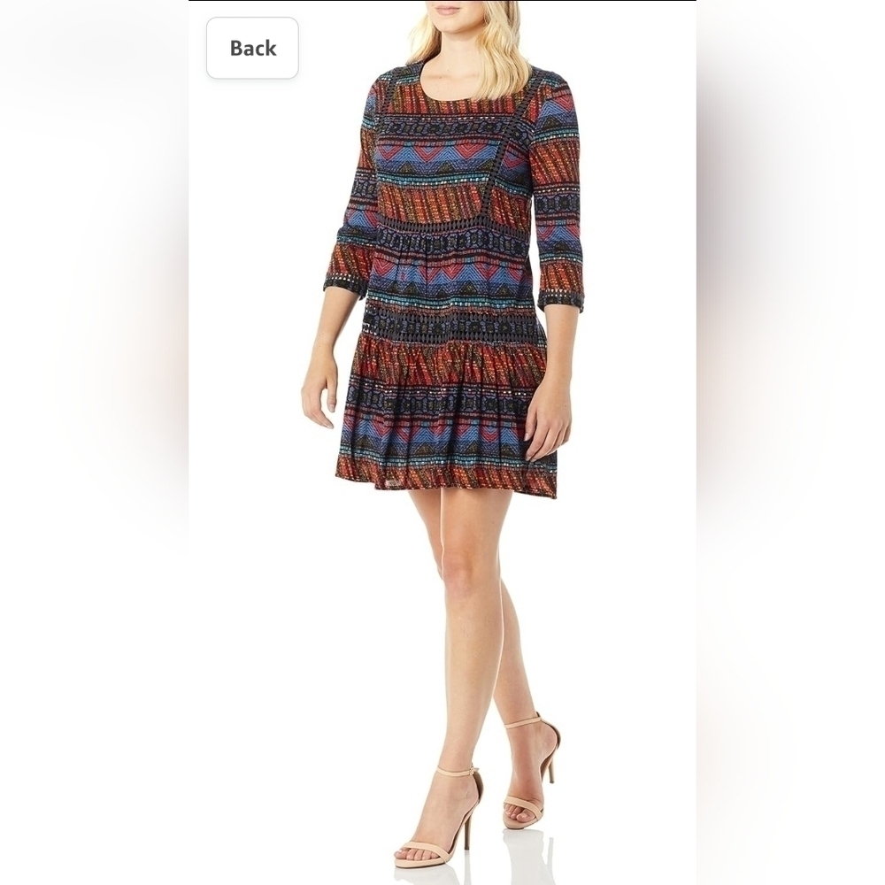 Desigual Dudeleis Woman Knitted 3/4 Sleeve Dress size M